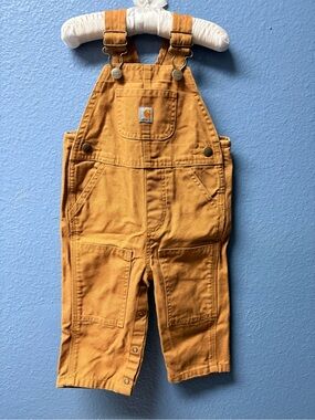 Carhartt Kids Overalls in Mustard/Gold